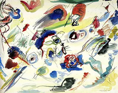 Untitled (First Abstract Watercolor) Wassily Kandinsky